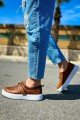 CH147 Dobeny Erkek Günlük Bağcıksız Cırtlı Cilt Spor Sneaker Ayakkabı CBT - Taba Erkek Ayakkabı CH147 Dobeny Erkek Günlük Bağcıksız Cırtlı Cilt Spor Sneaker Ayakkabı CBT - Taba – Chekich Erkek Ayakkabı