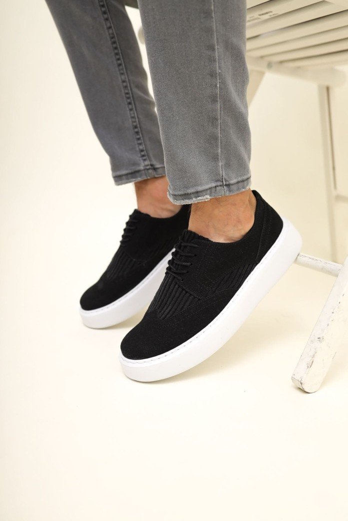 CH149 Changer Over Erkek Günlük Bağcıklı Kadife Klasik Ayakkabı CBT - Siyah CH149 Changer Over Erkek Günlük Bağcıklı Kadife Klasik Ayakkabı CBT - Siyah