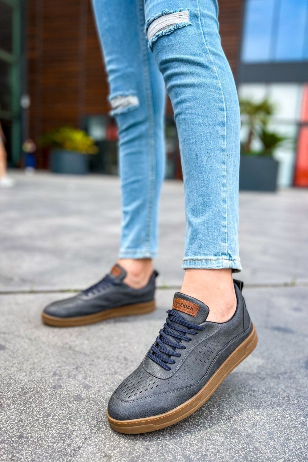 CH157 Retro Erkek Günlük Bağcıklı Krep Taban Cilt Spor Sneaker Ayakkabı CKT - Antrasit Erkek Ayakkabı CH157 Retro Erkek Günlük Bağcıklı Krep Taban Cilt Spor Sneaker Ayakkabı CKT - Antrasit – Chekich Erkek Ayakkabı