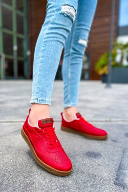 CH157 Retro Erkek Günlük Bağcıklı Krep Taban Cilt Spor Sneaker Ayakkabı CKT - Kırmızı CH157 Retro Erkek Günlük Bağcıklı Krep Taban Cilt Spor Sneaker Ayakkabı CKT - Kırmızı