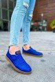 CH157 Retro Erkek Günlük Bağcıklı Krep Taban Cilt Spor Sneaker Ayakkabı CKT - Mavi – Chekich Erkek Ayakkabı
