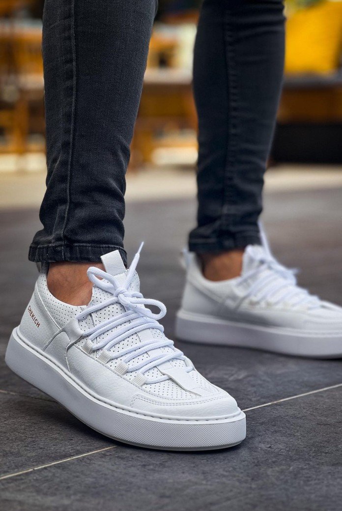 CH159 Saturn Erkek Günlük Bağcıklı Cilt Spor Sneaker Ayakkabı CBT - Beyaz CH159 Saturn Erkek Günlük Bağcıklı Cilt Spor Sneaker Ayakkabı CBT - Beyaz