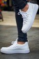CH159 Saturn Erkek Günlük Bağcıklı Cilt Spor Sneaker Ayakkabı CBT - Beyaz Erkek Ayakkabı CH159 Saturn Erkek Günlük Bağcıklı Cilt Spor Sneaker Ayakkabı CBT - Beyaz – Chekich Erkek Ayakkabı