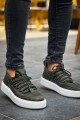 CH159 Saturn Erkek Günlük Bağcıklı Cilt Spor Sneaker Ayakkabı CBT - Haki Erkek Ayakkabı CH159 Saturn Erkek Günlük Bağcıklı Cilt Spor Sneaker Ayakkabı CBT - Haki – Chekich Erkek Ayakkabı