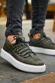 CH159 Saturn Erkek Günlük Bağcıklı Cilt Spor Sneaker Ayakkabı CBT - Haki Erkek Ayakkabı CH159 Saturn Erkek Günlük Bağcıklı Cilt Spor Sneaker Ayakkabı CBT - Haki – Chekich Erkek Ayakkabı