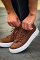 CH159 Saturn Erkek Günlük Bağcıklı Cilt Spor Sneaker Ayakkabı CBT - Taba – Chekich Erkek Ayakkabı