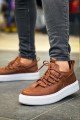 CH159 Saturn Erkek Günlük Bağcıklı Cilt Spor Sneaker Ayakkabı CBT - Taba – Chekich Erkek Ayakkabı