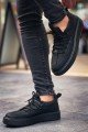 CH159 Saturn Erkek Günlük Bağcıklı Cilt Spor Sneaker Ayakkabı CST - Siyah Erkek Ayakkabı CH159 Saturn Erkek Günlük Bağcıklı Cilt Spor Sneaker Ayakkabı CST - Siyah – Chekich Erkek Ayakkabı