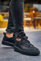CH159 Saturn Erkek Günlük Bağcıklı Cilt Spor Sneaker Ayakkabı CST - Siyah Erkek Ayakkabı CH159 Saturn Erkek Günlük Bağcıklı Cilt Spor Sneaker Ayakkabı CST - Siyah – Chekich Erkek Ayakkabı