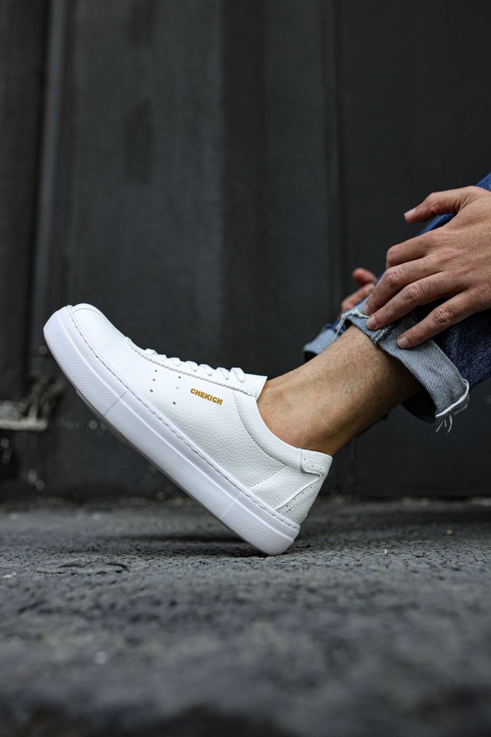 CH163 Optimum Erkek Günlük Bağcıklı Cilt Spor Sneaker Ayakkabı CBT - Beyaz Erkek Ayakkabı CH163 Optimum Erkek Günlük Bağcıklı Cilt Spor Sneaker Ayakkabı CBT - Beyaz – Chekich Erkek Ayakkabı