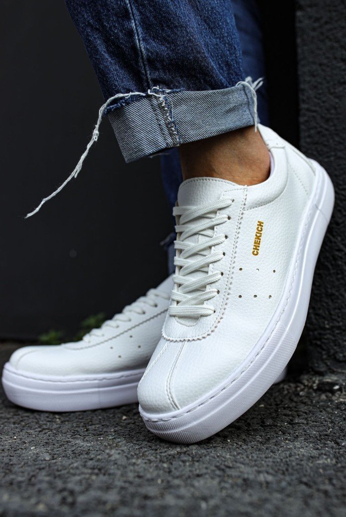 CH163 Optimum Erkek Günlük Bağcıklı Cilt Spor Sneaker Ayakkabı CBT - Beyaz CH163 Optimum Erkek Günlük Bağcıklı Cilt Spor Sneaker Ayakkabı CBT - Beyaz