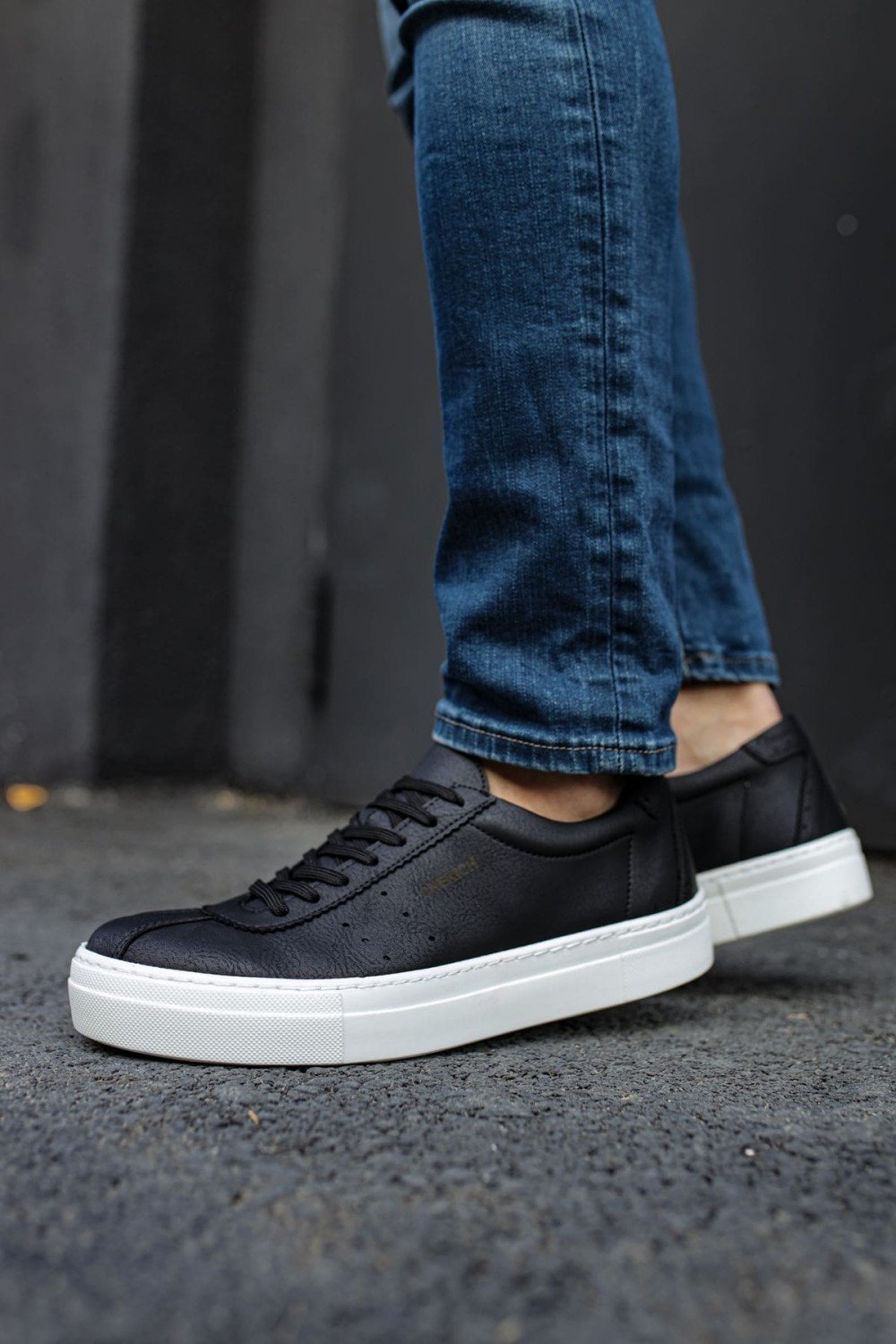 CH163 Optimum Erkek Günlük Bağcıklı Cilt Spor Sneaker Ayakkabı CBT - Siyah Erkek Ayakkabı CH163 Optimum Erkek Günlük Bağcıklı Cilt Spor Sneaker Ayakkabı CBT - Siyah – Chekich Erkek Ayakkabı