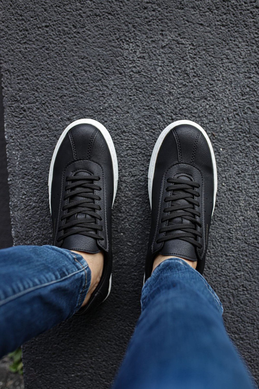 CH163 Optimum Erkek Günlük Bağcıklı Cilt Spor Sneaker Ayakkabı CBT - Siyah Erkek Ayakkabı CH163 Optimum Erkek Günlük Bağcıklı Cilt Spor Sneaker Ayakkabı CBT - Siyah – Chekich Erkek Ayakkabı