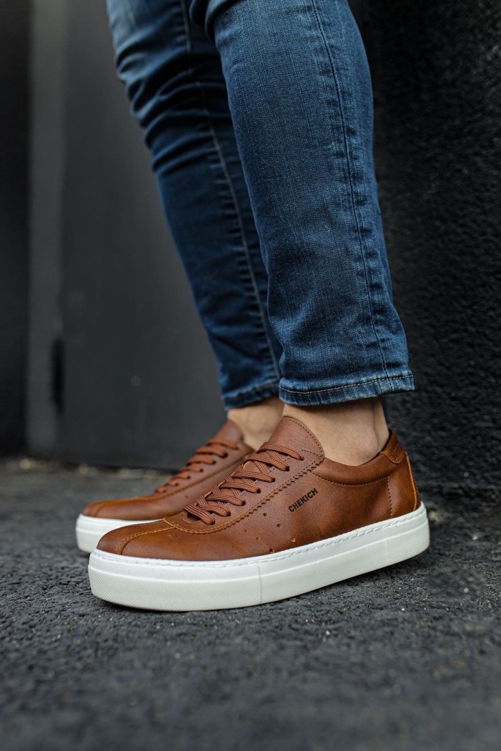 CH163 Optimum Erkek Günlük Bağcıklı Cilt Spor Sneaker Ayakkabı CBT - Taba Erkek Ayakkabı CH163 Optimum Erkek Günlük Bağcıklı Cilt Spor Sneaker Ayakkabı CBT - Taba – Chekich Erkek Ayakkabı