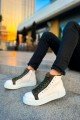 CH167 Blazer Erkek Spor Günlük Bağcıklı ve Fermuarlı Cilt Bot CBT - Beyaz/Haki Erkek Ayakkabı CH167 Blazer Erkek Spor Günlük Bağcıklı ve Fermuarlı Cilt Bot CBT - Beyaz/Haki – Chekich Erkek Ayakkabı