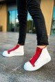 CH167 Blazer Erkek Spor Günlük Bağcıklı ve Fermuarlı Cilt Bot CBT - Beyaz/Kırmızı Erkek Ayakkabı CH167 Blazer Erkek Spor Günlük Bağcıklı ve Fermuarlı Cilt Bot CBT - Beyaz/Kırmızı – Chekich Erkek Ayakkabı