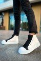CH167 Blazer Erkek Spor Günlük Bağcıklı ve Fermuarlı Cilt Bot CBT - Beyaz/Siyah Erkek Ayakkabı CH167 Blazer Erkek Spor Günlük Bağcıklı ve Fermuarlı Cilt Bot CBT - Beyaz/Siyah – Chekich Erkek Ayakkabı