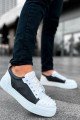CH169 Thorn Erkek Günlük Bağcıklı Cilt Spor Sneaker Ayakkabı CBT - Beyaz/Antrasit Erkek Ayakkabı CH169 Thorn Erkek Günlük Bağcıklı Cilt Spor Sneaker Ayakkabı CBT - Beyaz/Antrasit – Chekich Erkek Ayakkabı