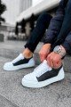 CH169 Thorn Erkek Günlük Bağcıklı Cilt Spor Sneaker Ayakkabı CBT - Beyaz/Antrasit Erkek Ayakkabı CH169 Thorn Erkek Günlük Bağcıklı Cilt Spor Sneaker Ayakkabı CBT - Beyaz/Antrasit – Chekich Erkek Ayakkabı