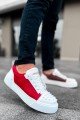 CH169 Thorn Erkek Günlük Bağcıklı Cilt Spor Sneaker Ayakkabı CBT - Beyaz/Kırmızı Erkek Ayakkabı CH169 Thorn Erkek Günlük Bağcıklı Cilt Spor Sneaker Ayakkabı CBT - Beyaz/Kırmızı – Chekich Erkek Ayakkabı