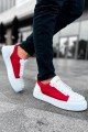 CH169 Thorn Erkek Günlük Bağcıklı Cilt Spor Sneaker Ayakkabı CBT - Beyaz/Kırmızı Erkek Ayakkabı CH169 Thorn Erkek Günlük Bağcıklı Cilt Spor Sneaker Ayakkabı CBT - Beyaz/Kırmızı – Chekich Erkek Ayakkabı