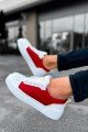 CH169 Thorn Erkek Günlük Bağcıklı Cilt Spor Sneaker Ayakkabı CBT - Beyaz/Kırmızı Erkek Ayakkabı CH169 Thorn Erkek Günlük Bağcıklı Cilt Spor Sneaker Ayakkabı CBT - Beyaz/Kırmızı – Chekich Erkek Ayakkabı