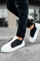 CH169 Thorn Erkek Günlük Bağcıklı Cilt Spor Sneaker Ayakkabı CBT - Beyaz/Siyah Erkek Ayakkabı CH169 Thorn Erkek Günlük Bağcıklı Cilt Spor Sneaker Ayakkabı CBT - Beyaz/Siyah – Chekich Erkek Ayakkabı
