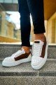 CH169 Thorn Erkek Günlük Bağcıklı Cilt Spor Sneaker Ayakkabı CBT - Beyaz/Taba Erkek Ayakkabı CH169 Thorn Erkek Günlük Bağcıklı Cilt Spor Sneaker Ayakkabı CBT - Beyaz/Taba – Chekich Erkek Ayakkabı