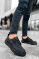CH169 Thorn Erkek Günlük Bağcıklı Cilt Spor Sneaker Ayakkabı CST - Siyah – Chekich Erkek Ayakkabı