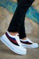 CH171 Ariaso Erkek Günlük Bağcıklı Cilt Spor Sneaker Ayakkabı CBT - Beyaz – Chekich Erkek Ayakkabı