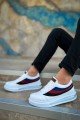 CH171 Ariaso Erkek Günlük Bağcıklı Cilt Spor Sneaker Ayakkabı CBT - Beyaz – Chekich Erkek Ayakkabı