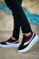 CH171 Ariaso Erkek Günlük Bağcıklı Cilt Spor Sneaker Ayakkabı CBT - Siyah – Chekich Erkek Ayakkabı