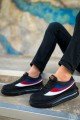 CH171 Ariaso Erkek Günlük Bağcıklı Cilt Spor Sneaker Ayakkabı CST - Siyah – Chekich Erkek Ayakkabı