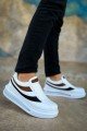 CH172 Ariasa Erkek Günlük Bağcıklı Cilt Spor Sneaker Ayakkabı CBT - Beyaz – Chekich Erkek Ayakkabı