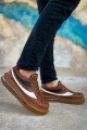 CH172 Ariasa Erkek Günlük Bağcıklı Cilt Spor Sneaker Ayakkabı CTT - Taba – Chekich Erkek Ayakkabı