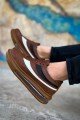 CH172 Ariasa Erkek Günlük Bağcıklı Cilt Spor Sneaker Ayakkabı CTT - Taba – Chekich Erkek Ayakkabı