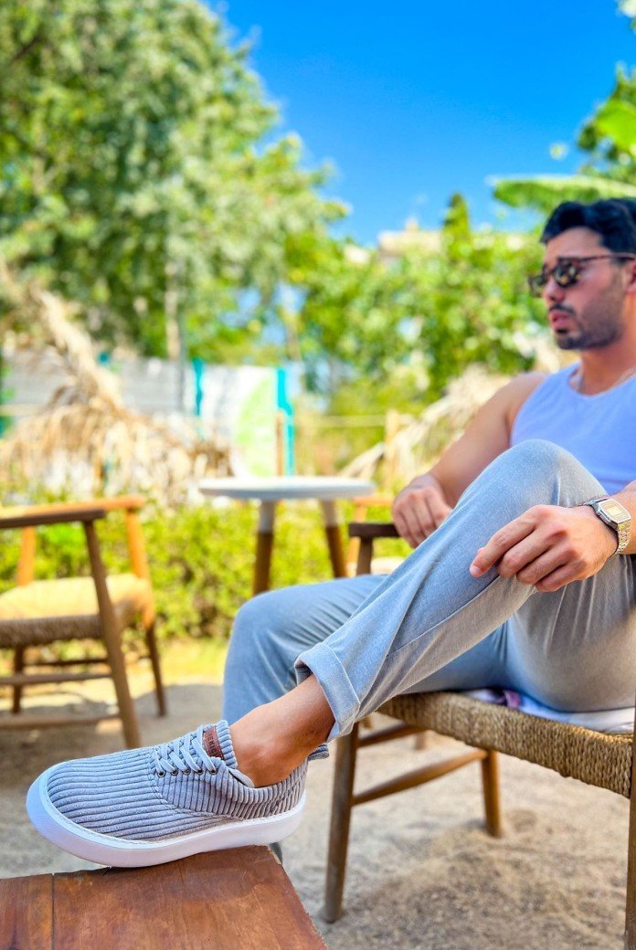 CH173 Velluto Erkek Günlük Bağcıklı Kadife Kumaş Spor Sneaker Ayakkabı KKBT - Antrasit CH173 Velluto Erkek Günlük Bağcıklı Kadife Kumaş Spor Sneaker Ayakkabı KKBT - Antrasit