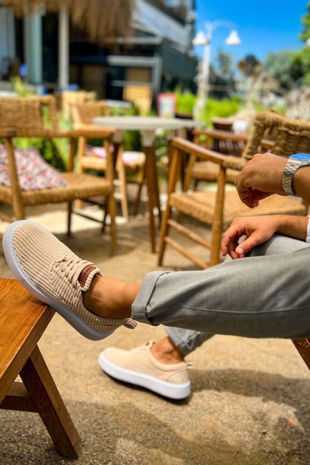 CH173 Velluto Erkek Günlük Bağcıklı Kadife Kumaş Spor Sneaker Ayakkabı KKBT - Bej Erkek Ayakkabı CH173 Velluto Erkek Günlük Bağcıklı Kadife Kumaş Spor Sneaker Ayakkabı KKBT - Bej – Chekich Erkek Ayakkabı
