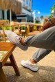 CH173 Velluto Erkek Günlük Bağcıklı Kadife Kumaş Spor Sneaker Ayakkabı KKBT - Beyaz Erkek Ayakkabı CH173 Velluto Erkek Günlük Bağcıklı Kadife Kumaş Spor Sneaker Ayakkabı KKBT - Beyaz – Chekich Erkek Ayakkabı