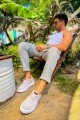 CH173 Velluto Erkek Günlük Bağcıklı Kadife Kumaş Spor Sneaker Ayakkabı KKBT - Gri Erkek Ayakkabı CH173 Velluto Erkek Günlük Bağcıklı Kadife Kumaş Spor Sneaker Ayakkabı KKBT - Gri – Chekich Erkek Ayakkabı