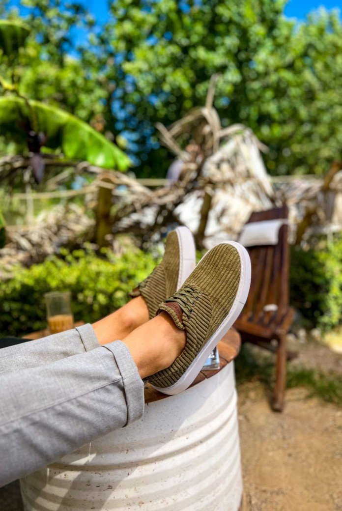 CH173 Velluto Erkek Günlük Bağcıklı Kadife Kumaş Spor Sneaker Ayakkabı KKBT - Haki CH173 Velluto Erkek Günlük Bağcıklı Kadife Kumaş Spor Sneaker Ayakkabı KKBT - Haki