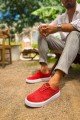 CH173 Velluto Erkek Günlük Bağcıklı Kadife Kumaş Spor Sneaker Ayakkabı KKBT - Kırmızı Erkek Ayakkabı CH173 Velluto Erkek Günlük Bağcıklı Kadife Kumaş Spor Sneaker Ayakkabı KKBT - Kırmızı – Chekich Erkek Ayakkabı