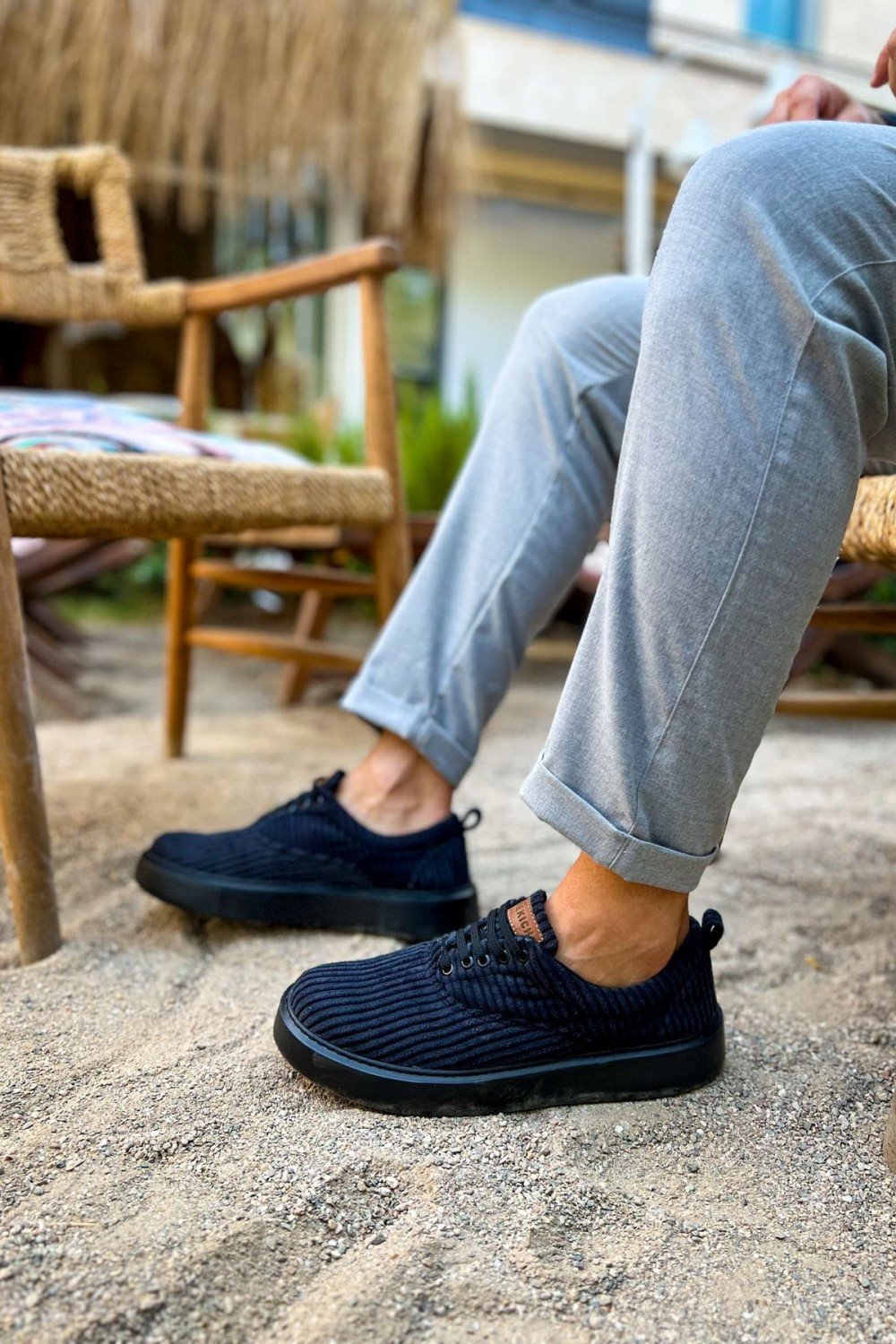 CH173 Velluto Erkek Günlük Bağcıklı Kadife Kumaş Spor Sneaker Ayakkabı KKST - Siyah Erkek Ayakkabı CH173 Velluto Erkek Günlük Bağcıklı Kadife Kumaş Spor Sneaker Ayakkabı KKST - Siyah – Chekich Erkek Ayakkabı