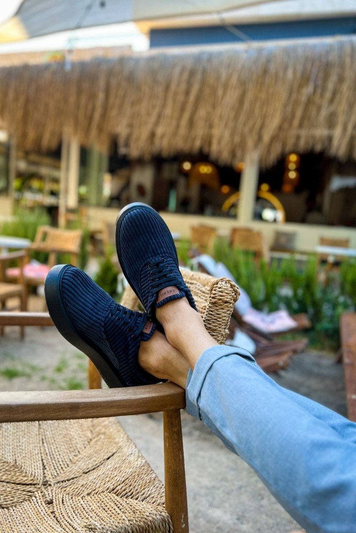 CH173 Velluto Erkek Günlük Bağcıklı Kadife Kumaş Spor Sneaker Ayakkabı KKST - Siyah CH173 Velluto Erkek Günlük Bağcıklı Kadife Kumaş Spor Sneaker Ayakkabı KKST - Siyah