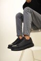 CH175 Mirror Erkek Günlük Bağcıklı Cilt Spor Sneaker Ayakkabı CST - Siyah – Chekich Erkek Ayakkabı