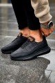 CH179 Sporty Runner Erkek Günlük Bağcıklı Cilt Paraşüt Kumaş Spor Sneaker Ayakkabı CPKST - Siyah Erkek Ayakkabı CH179 Sporty Runner Erkek Günlük Bağcıklı Cilt Paraşüt Kumaş Spor Sneaker Ayakkabı CPKST - Siyah – Chekich Erkek Ayakkabı