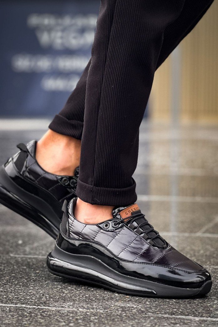 CH179 Sporty Runner Erkek Günlük Bağcıklı Rugan Paraşüt Kumaş Spor Sneaker Ayakkabı RPKST - Siyah CH179 Sporty Runner Erkek Günlük Bağcıklı Rugan Paraşüt Kumaş Spor Sneaker Ayakkabı RPKST - Siyah