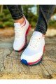 CH181 İpekyol Erkek Günlük Bağcıklı Cilt Triko Spor Sneaker Ayakkabı CTRT - Beyaz/Kırmızı – Chekich Erkek Ayakkabı