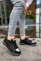 CH183 Jet Setter Mirror Erkek Günlük Bağcıklı Cilt Spor Sneaker Ayakkabı CST - Siyah/Silver Erkek Ayakkabı CH183 Jet Setter Mirror Erkek Günlük Bağcıklı Cilt Spor Sneaker Ayakkabı CST - Siyah/Silver – Chekich Erkek Ayakkabı