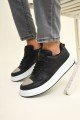 CH185 Force Mirror Erkek Günlük Bağcıklı Cilt Spor Sneaker Ayakkabı CBT - Siyah Erkek Ayakkabı CH185 Force Mirror Erkek Günlük Bağcıklı Cilt Spor Sneaker Ayakkabı CBT - Siyah – Chekich Erkek Ayakkabı